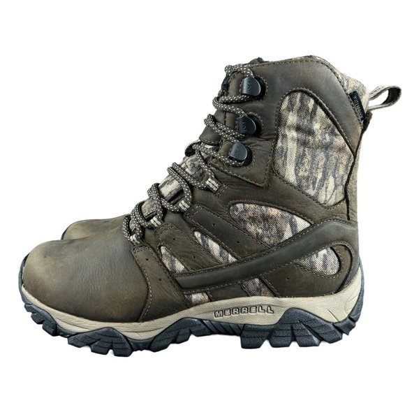 Merrell Moab Timber Thermo 8" WP EH Espresso Brown Boots Men's Sizes 8-13 - Picture 3 of 9